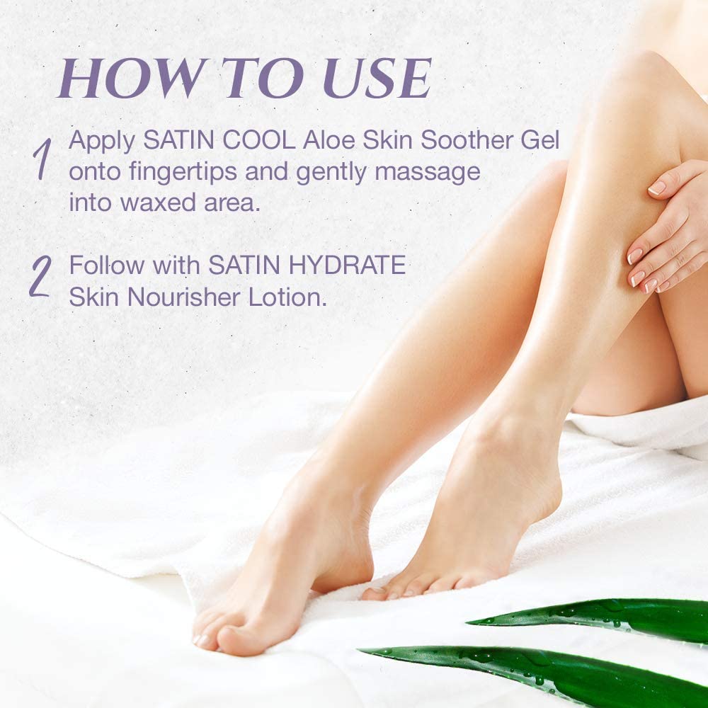 SATIN SMOOTH Satin Cool Aloe Skin Soother Gel for Unisex - 16 oz Gel