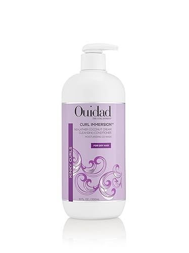 OUIDAD Curl Immersion No-Lather Coconut Cream Cleansing Conditioner, 16 Fl Oz