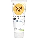 Burt's Bees Baby Ultra Gentle Lotion with Aloe for Sensitive Skin, Pediatrician Tested, 99.0% Natural Origin, 6 Ounces