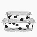 kate spade new york Deco Dot 2-piece Rectangular Food Storage Set