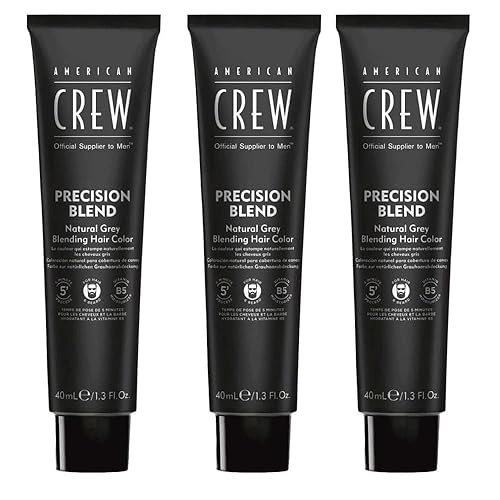 American Crew Men's Temporary Hair Color, Temporary Hair Dye, Natural Gray Coverage, Medium Ash, 1.35 Fl Oz