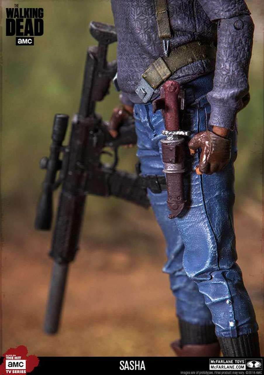 McFarlane Walking Dead 14657 TV Sasha Action Figure, 5-Inch
