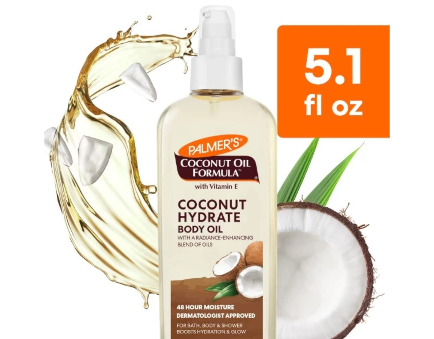 Palmer's Coconut Oil Formula with Vitamin E Body Oil 5.1 Oz