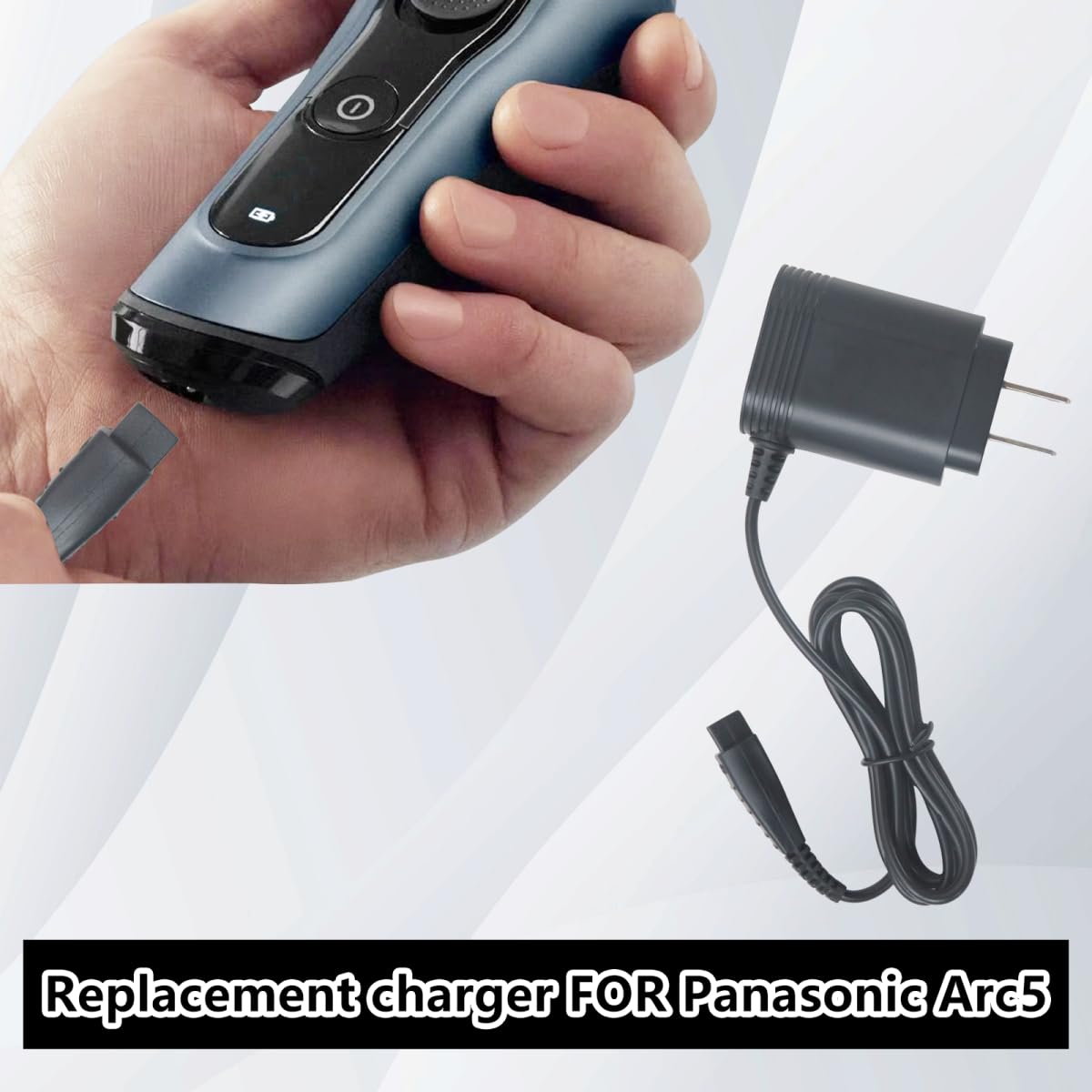 Shaver Charger Fit for Panasonic RE7-40 RE7-68 RE7-59 RE7-51 ER-GC20 ES-LV65-S ES-LA93-K, for Arc5Arc4Arc3 Wet Dry 3 4 5 Electric Blade Razor, by Beauty and Personal Care Vicue