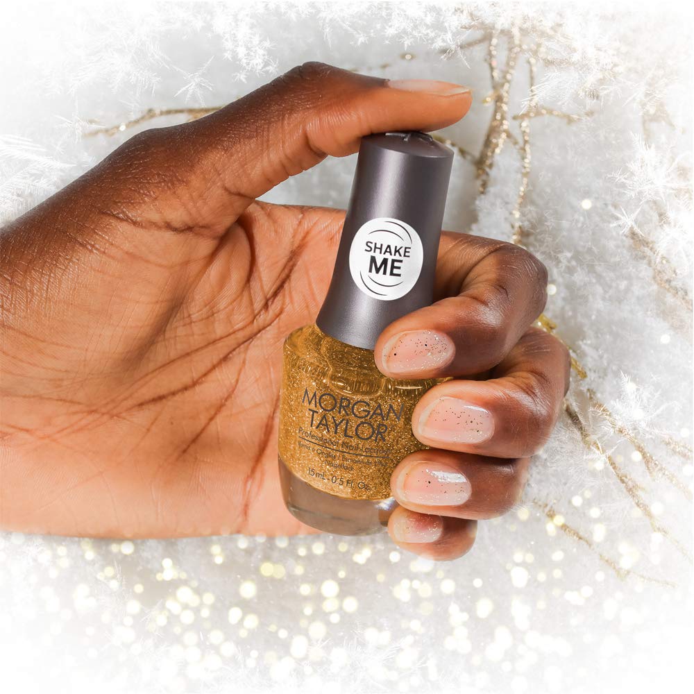 Morgan Taylor "California Gold" - Gold Glitter Overlay, 15 mL | .5 fl. Oz. - 3110402