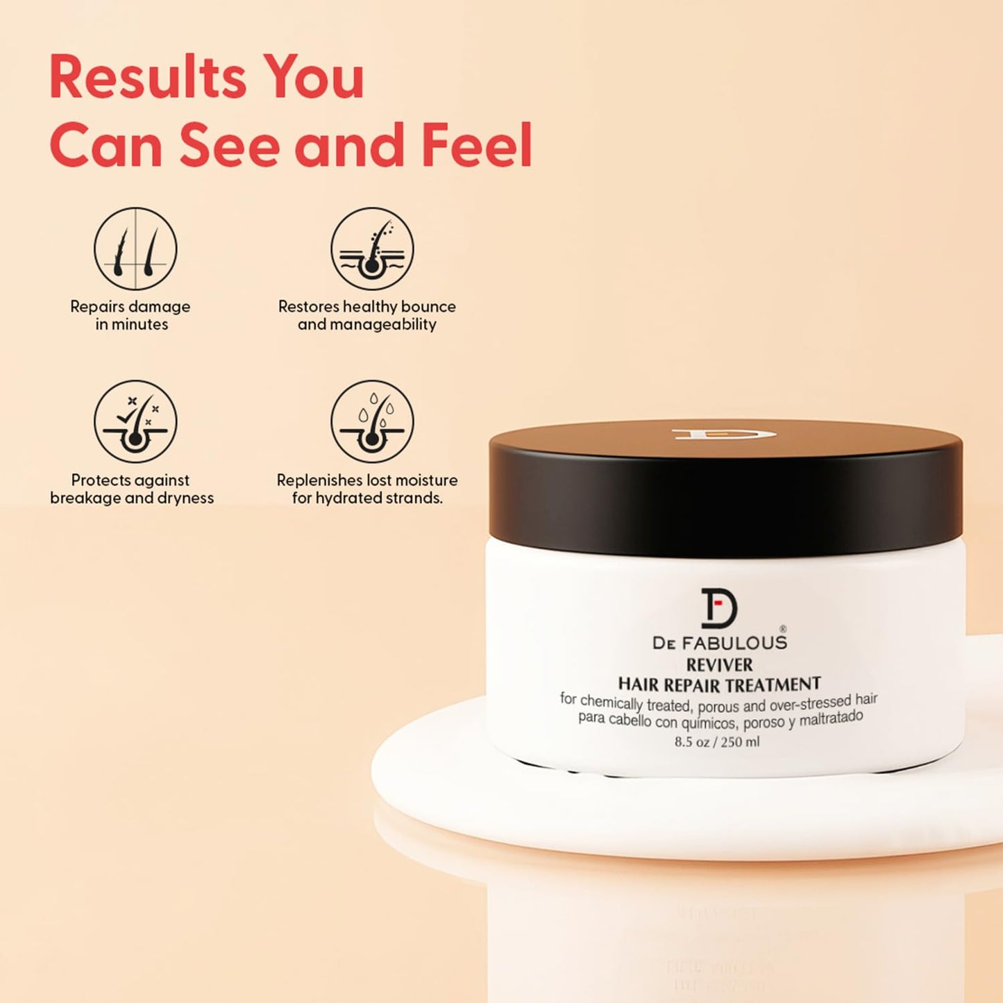 De Fabulous Reviver Hair Repair Treatment Treatment 8.5 oz