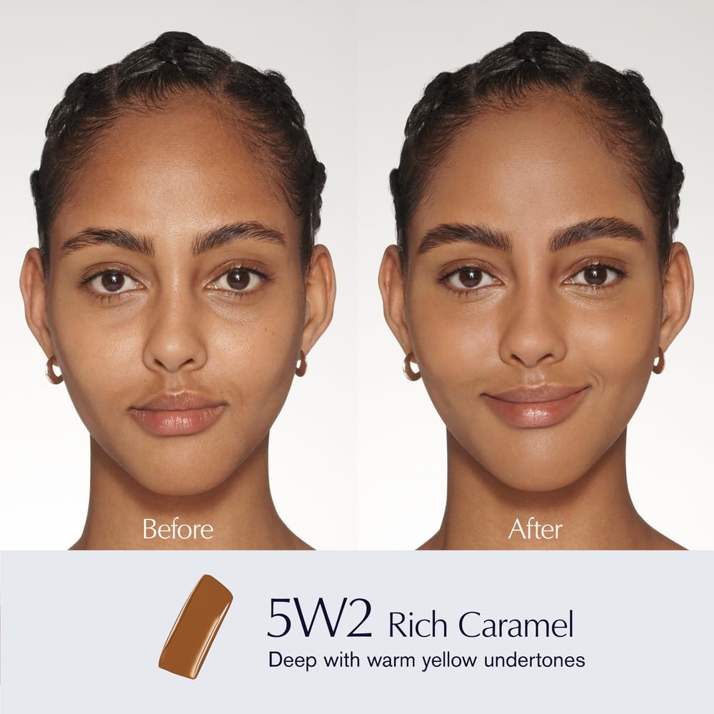 Estée Lauder Futurist Skin Tint Serum Foundation SPF 20 with Glycerin | Light Coverage, 1.0 Fl Oz, 5W2 Rich Caramel