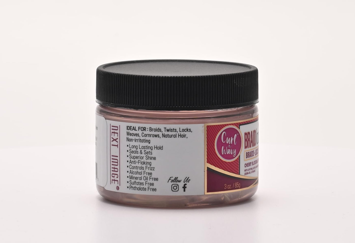 NEXT IMAGE Braid Locking Gel (Cherry Blossom & Pomegranate, 3 oz.)
