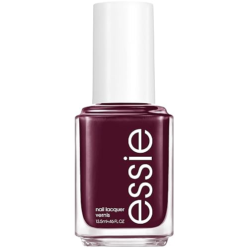 essie Salon-Quality Nail Polish, 8-Free Vegan, Deep Plum, Bahama Mama, 0.46 fl oz