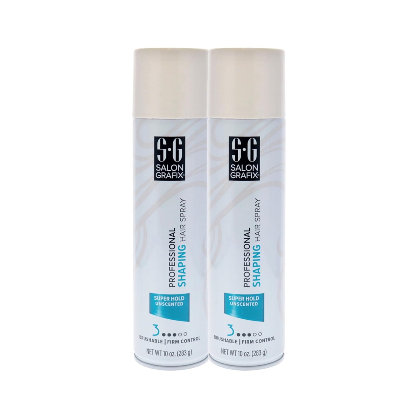 Salon Grafix Shaping Hair Spray - Flexible and Brushable - Hairspray for Women and Men - Professional Quality Results - Super Hold Unscented - 2 pc