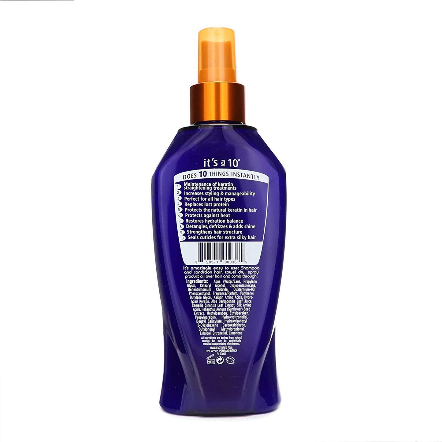 Its A 10 + Keratin Mir Le Size 2z Its A 10 + Miracle Leave-In Plus Keratin, 2 Fl. Oz (Pack of 4) Beauty & Personal Care It's a 10 Haircare