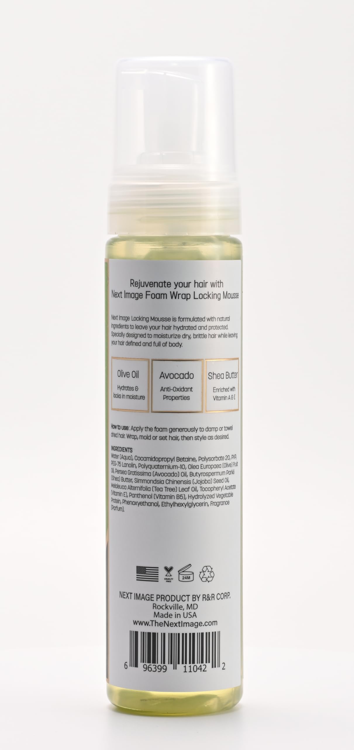 NEXT IMAGE Foam Wrap Locking Mousse (Olive & Avocado)