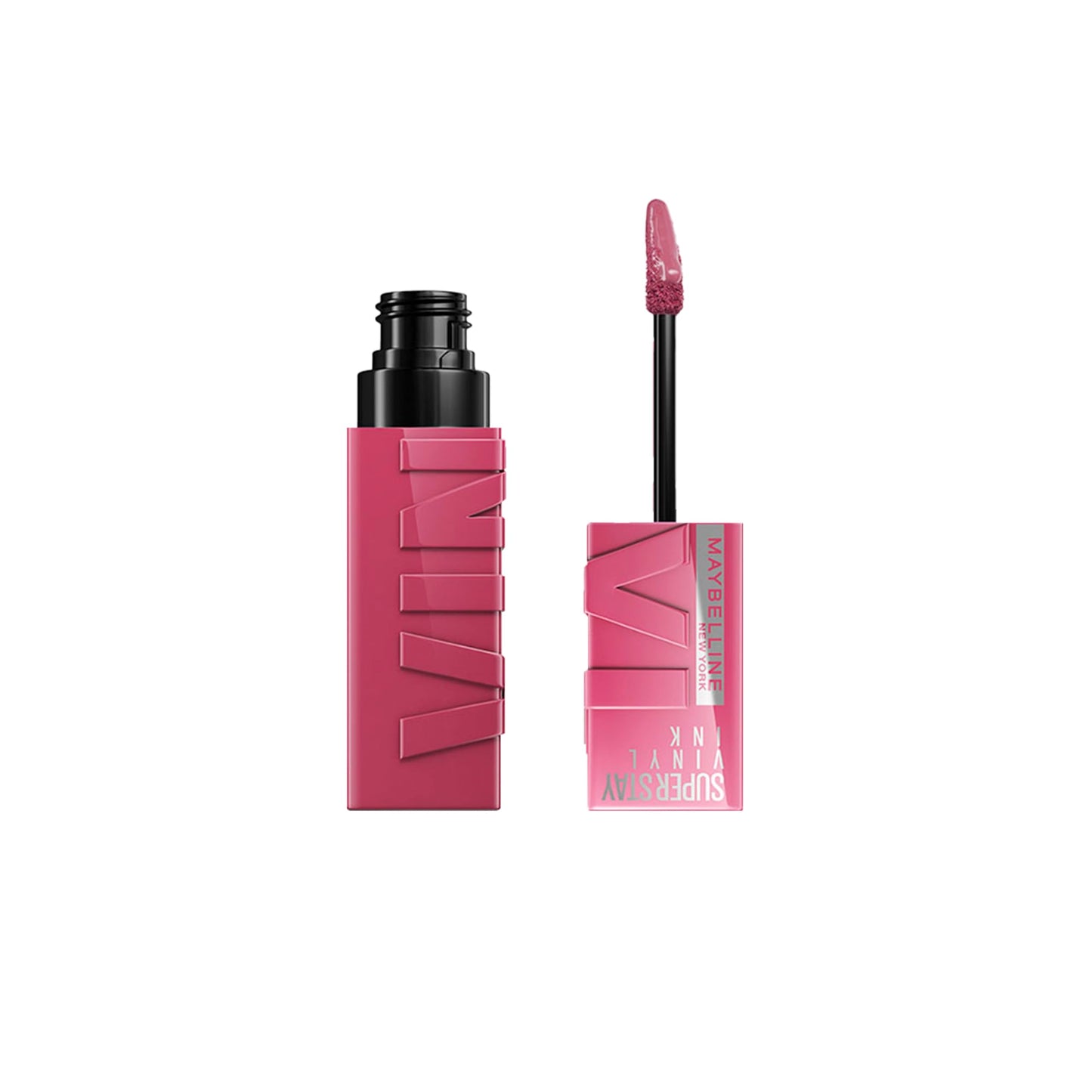 Maybelline Super Stay Vinyl Ink Longwear No-Budge Liquid Lipcolor Makeup, Highly Pigmented Color and Instant Shine, Coy, Rose Mauve Nude Lipstick,