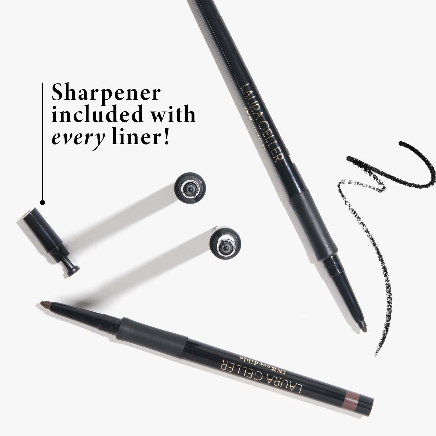 LAURA GELLER NEW YORK INKcredible Precision Gel Eyeliner - Blackbird - Waterproof - Retractable Eyeliner - Ultra-Thin Tip Beauty and Personal Care LAURA GELLER NEW YORK