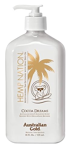 Hemp Nation Cocoa Dreams Tan Extender w/Derma Dark Bronzer 18oz