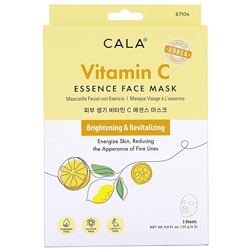 Cala essence facial mask sheets 5 count, 5 Count