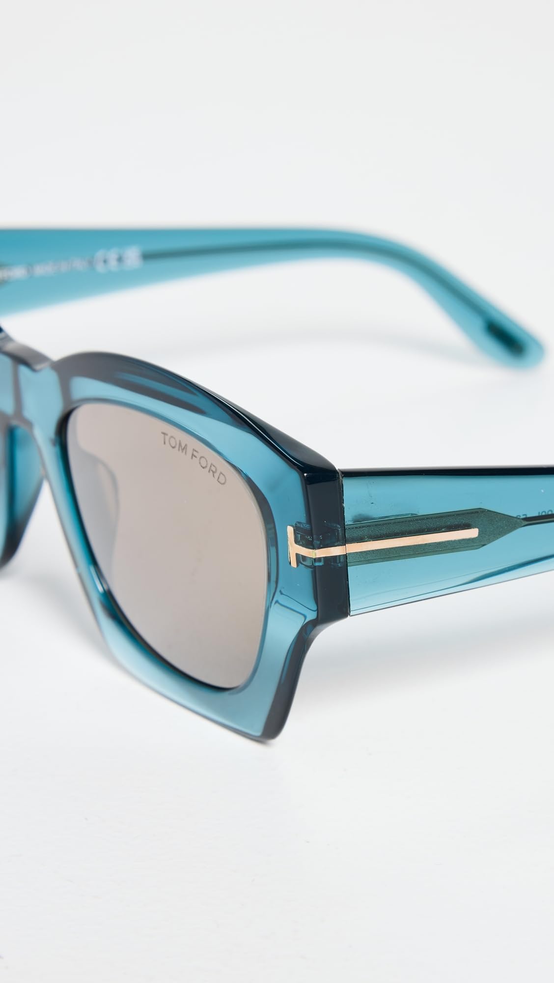 Tom Ford Women's Guilliana Sunglasses, Shiny Blue/Roviex Mirror, One Size