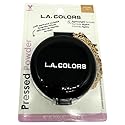 LA Colors Pressed Powder Compact - Matte Shine Control Face Powder with Mirror & Applicator - Smooth Natural Finish - Tan (C62182)