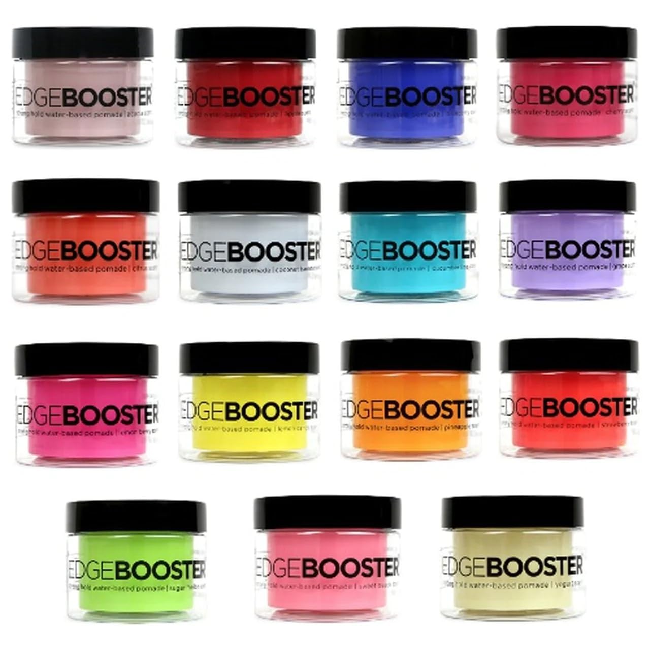 Style Factor Edge Booster Strong Hold Water-Based Pomade 3.38oz - Sweet Peach Scent