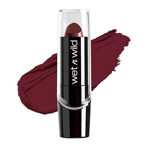 wet n wild Silk Finish Lipstick, Hydrating Rich Buildable Lip Color, Formulated with Vitamins A,E, & Macadamia for Ultimate Hydration, Cruelty-Free &