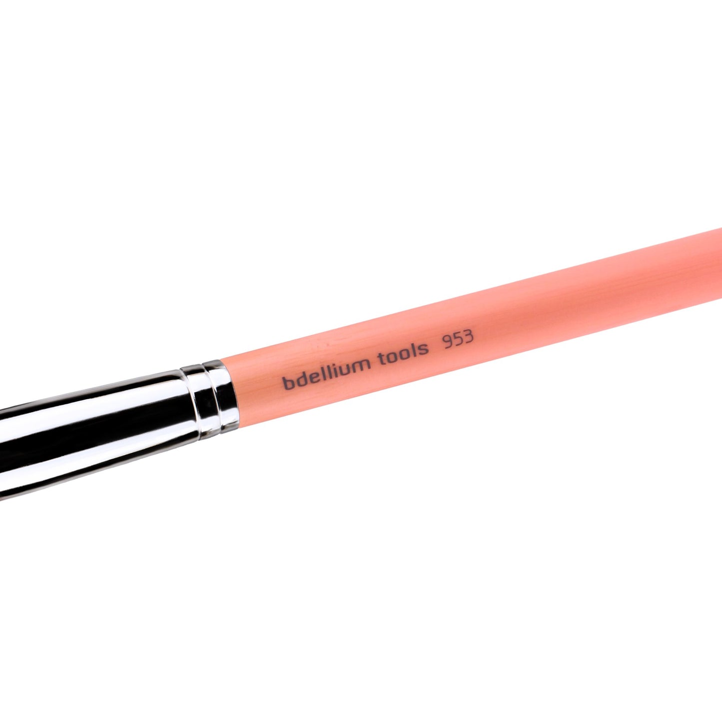 Bdellium Tools Professional Makeup Brush - Pink Bambu Series 953 Duet Fiber Foundation - With Soft Synthetic Fibers, For Precise Application
