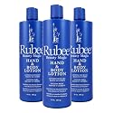 Rubee Cacao Butter Pack of 3 Body Lotion & Hand for Women - 16 oz.Travel Size Essentials for Dry Skin - Vitamin E Moisturizer - Herbal Extraction