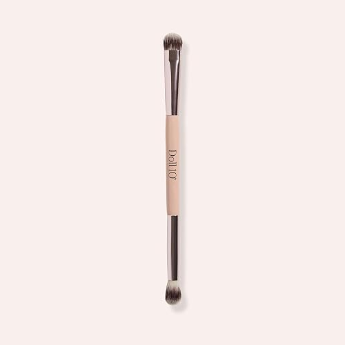 Doll 10 Shade + Blend Brush No. 10 - Double Ended Crease Blending Eyeshadow Brush