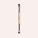 Doll 10 Shade + Blend Brush No. 10 - Double Ended Crease Blending Eyeshadow Brush