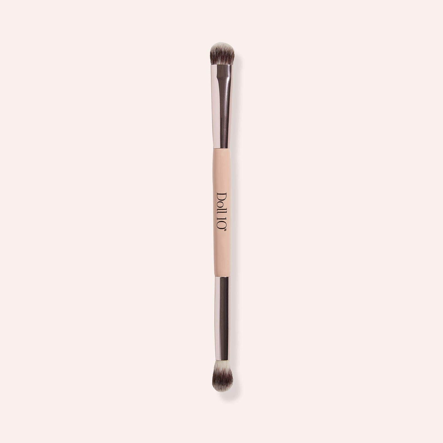Doll 10 Shade + Blend Brush No. 10 - Double Ended Crease Blending Eyeshadow Brush