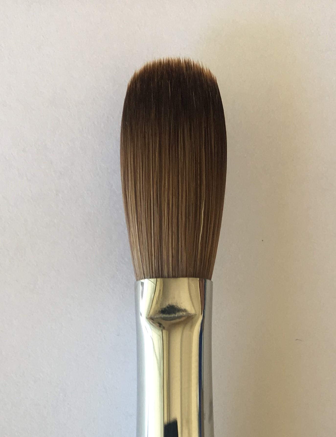 Blue Handle CRIMPED 100% Kolinsky Acrylic Nail Brush (Crimped 14) Beauty & Personal Care Blue Handle