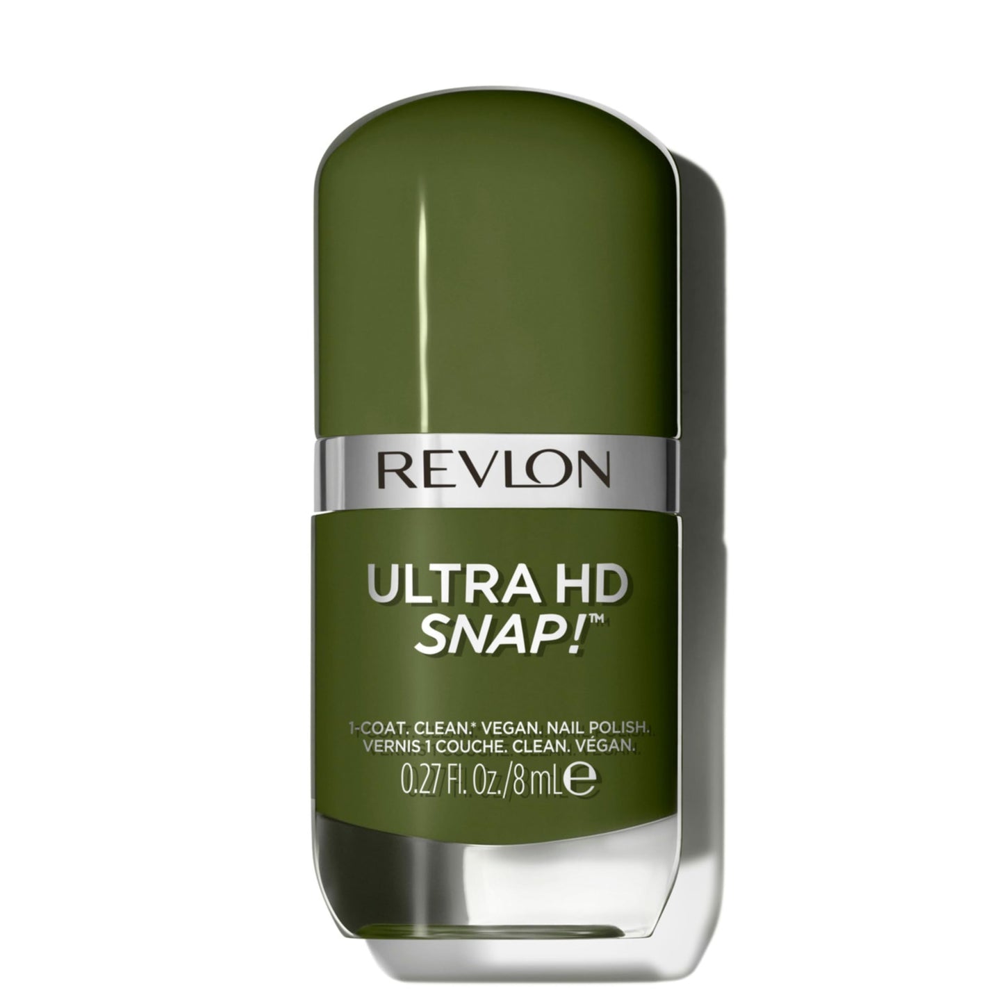 Revlon Ultra HD Snap Nail Color, Natural Rich Glossy Polish, 100% Vegan Formula, No Base or Top Coat Needed, 022 Commander in Chief, 0.27 fl oz