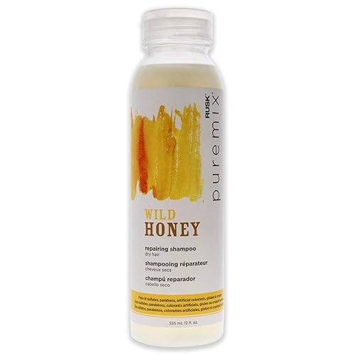 Puremix Wild Honey Repairing Shampoo - Dry Hair by Rusk for Unisex - 12 oz Shampoo