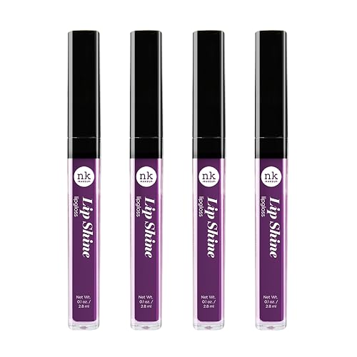 NICKA K NEW YORK Lip Shine, Cosmetics, vibrant colors, bright colors, shining lips, lip shine, long lasting (AMZ243)