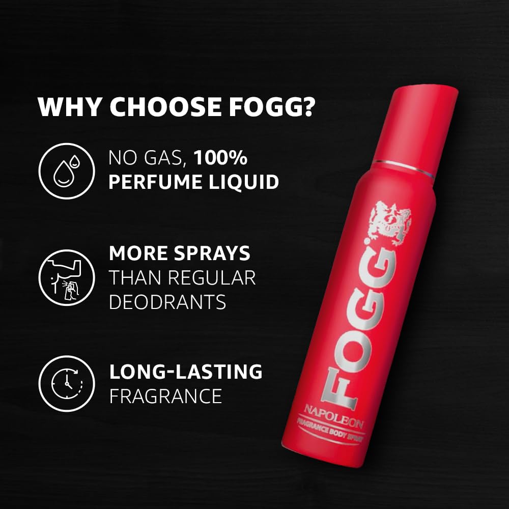 Fogg Napoleon Body Spray For Men , 150Ml Beauty and Personal Care Fogg