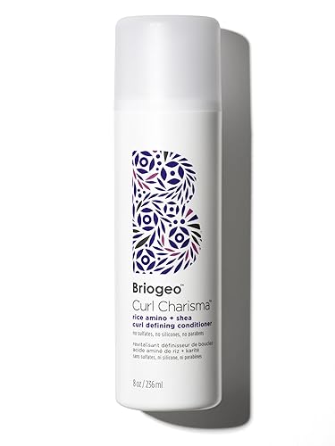 Briogeo Curl Charisma Rice Amino + Avocado Hydrating Conditioner, Define and Moisturize Wavy, Curly, and Coily Hair, Minimize Frizz, Sulfate-free