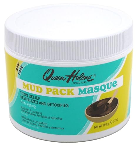 Queen Helene Masque Mud Pack 12 Ounce Jar (Pack of 2)