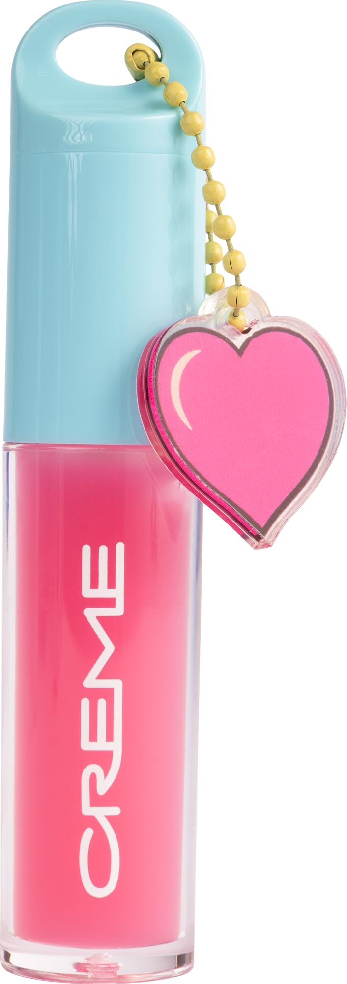 The Crème ShopTinted Lip Oil with Key Chain and Charm, Gloss Finish, Long Wear, Formulated with Jojoba Oil, Sunflower Oil to Hydrate and Plump Lips