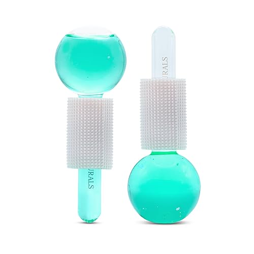 Satavi Naturals Beauty Ice Globes (Heat-Resistant & Freezer-Safe) Luxurious Facial Tools for Radiant Skin, Enhances Circulation to Tighten Skin