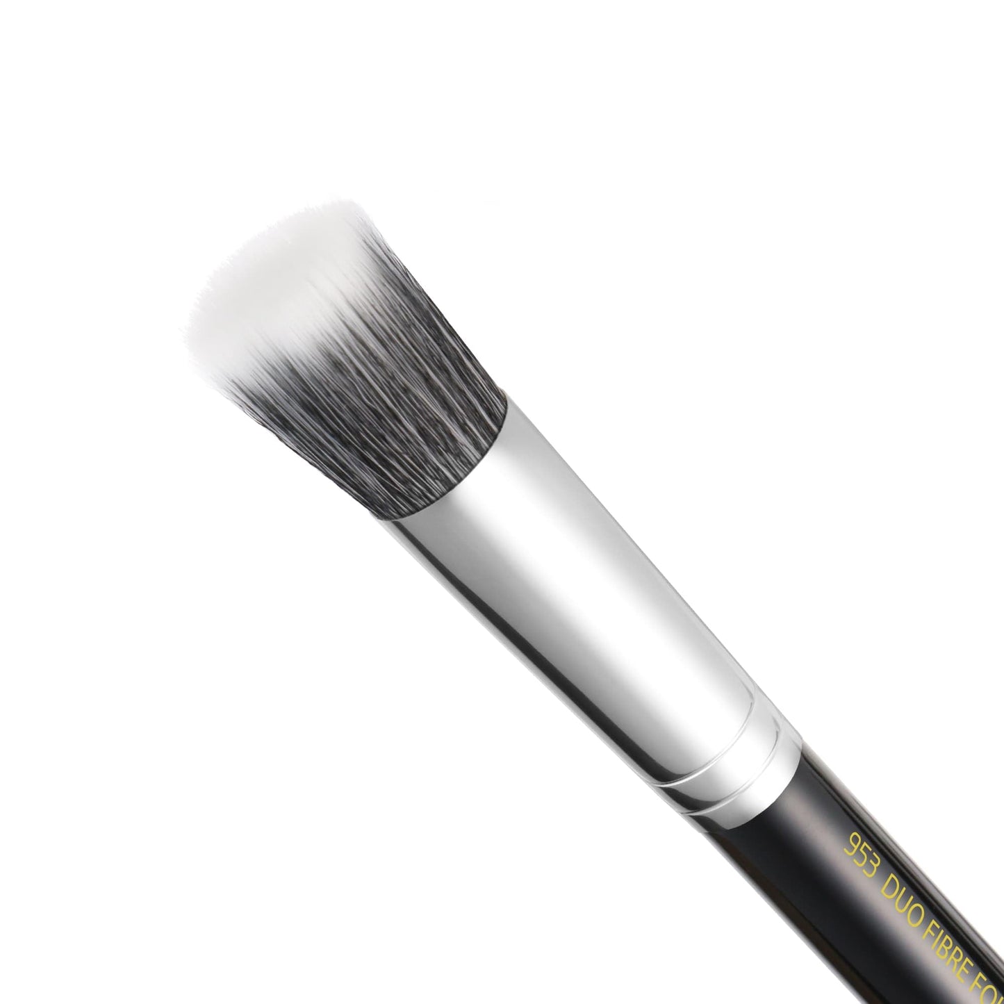 Bdellium Tools Professional Makeup Brush - Maestro Series 953 Duet Fiber Foundation - With Soft Synthetic Fibers, For Precise Application