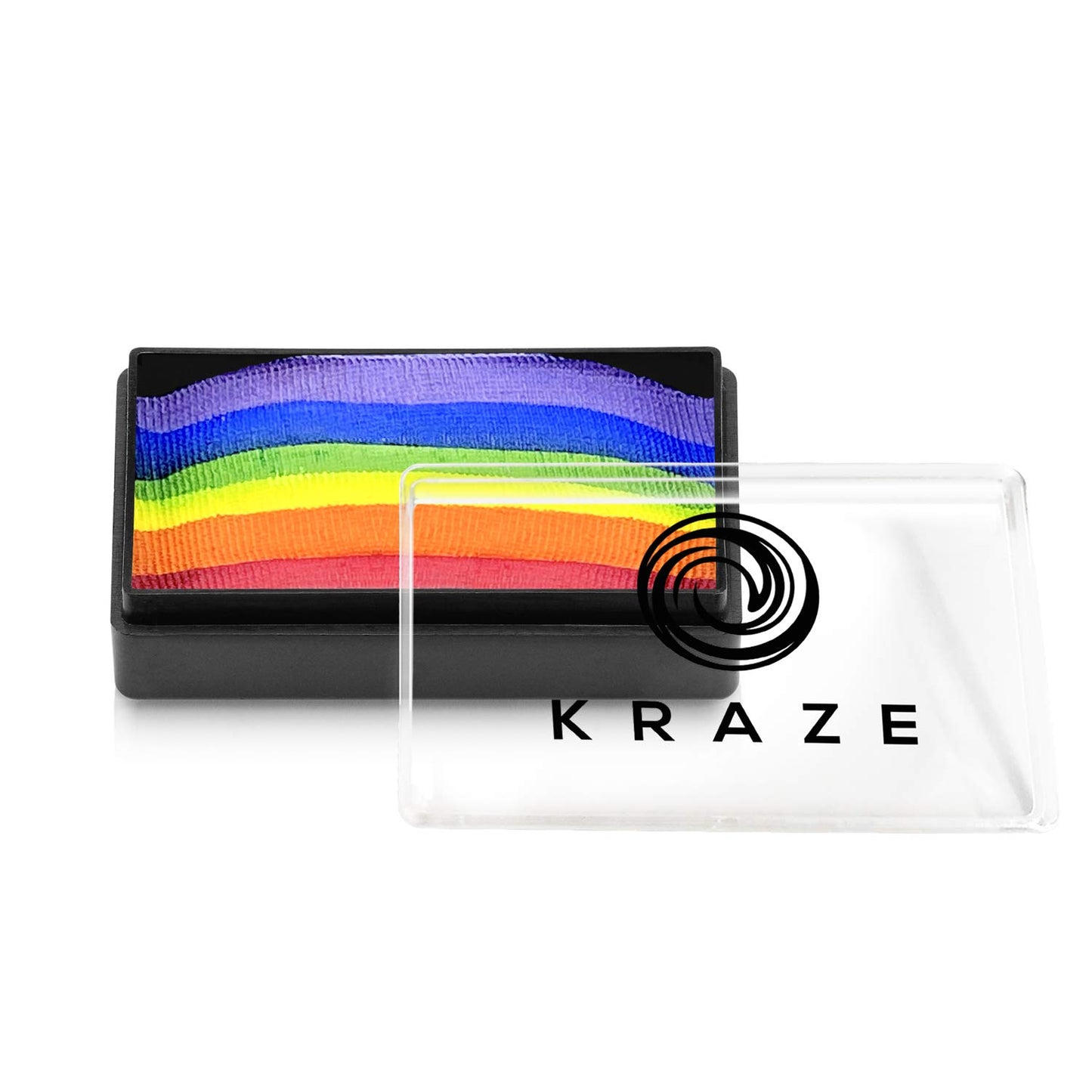 Kraze FX Dome Stroke - Essential Rainbow (25 gm), Professional 1-Stroke Split Cake, Hypoallergenic, Non-Toxic, Water Activated Face & Body Painting