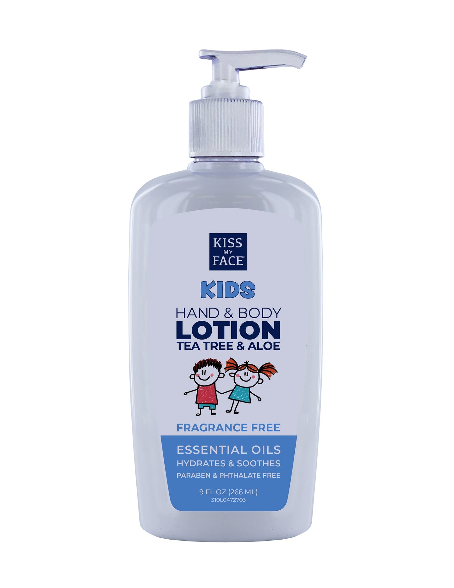 Kiss My Face Kids Fragrance-Free Hand & Body Lotion - Hydrate And Soothe Skin - Vegan & Cruelty-Free - Easy To Use Hand Lotion Pump - Suitable