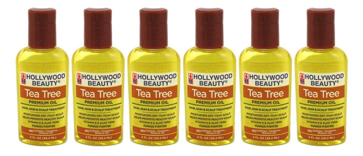 Hollywood Beauty Tea Tree Oil 2 Ounce (59ml) (6 Pack)