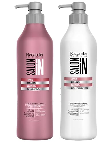 Salon In by Recamier | Color Guard Shampoo and Conditioner Set for Color-Treated Hair | 10.1 fl oz / 300 ml Each
