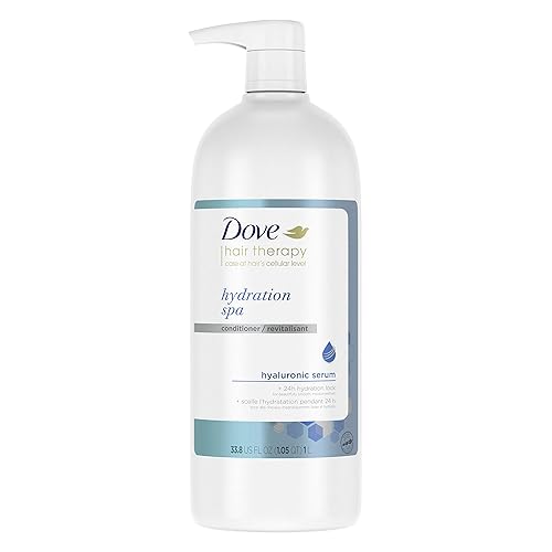 Dove Conditioner Hydration Spa for Dry Hair Hair Conditioner with Hyaluronic Serum 33.8 oz