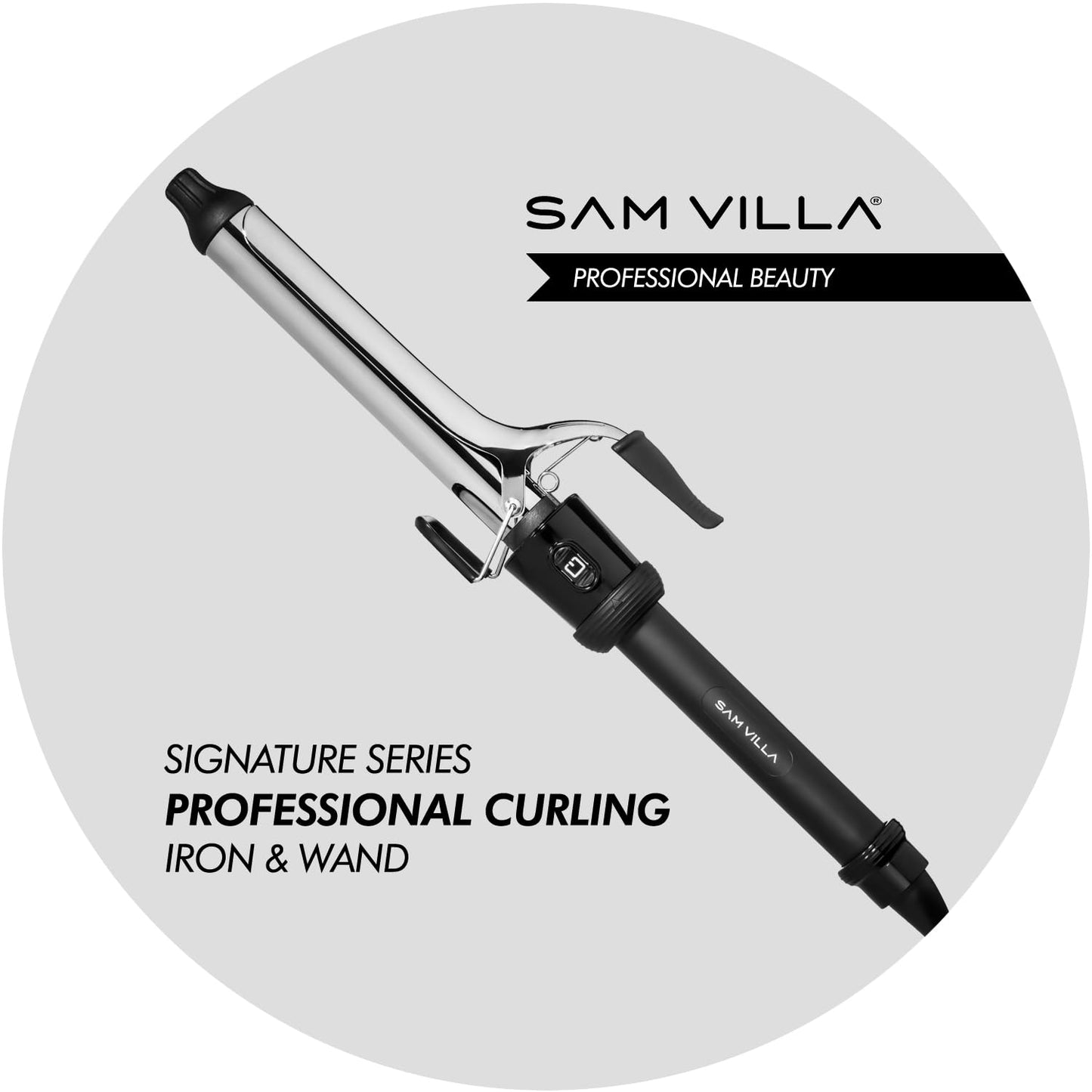 Sam Villa Signature Series Professional 1'' Hair Curling Iron With Extended Barrel