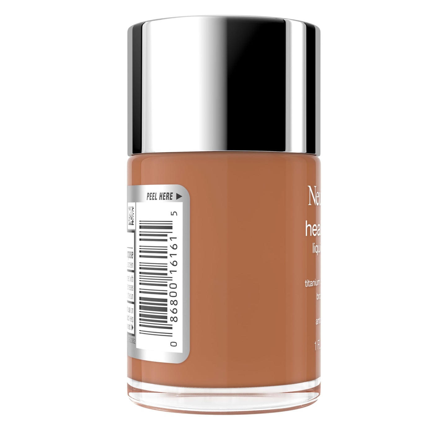 Neutrogena Healthy Skin Liquid Foundation Makeup Broad Spectrum SPF 20 Sunscreen, Medium Coverage, Vit B5, Antioxidants, All Day Wear, Cool Bronze