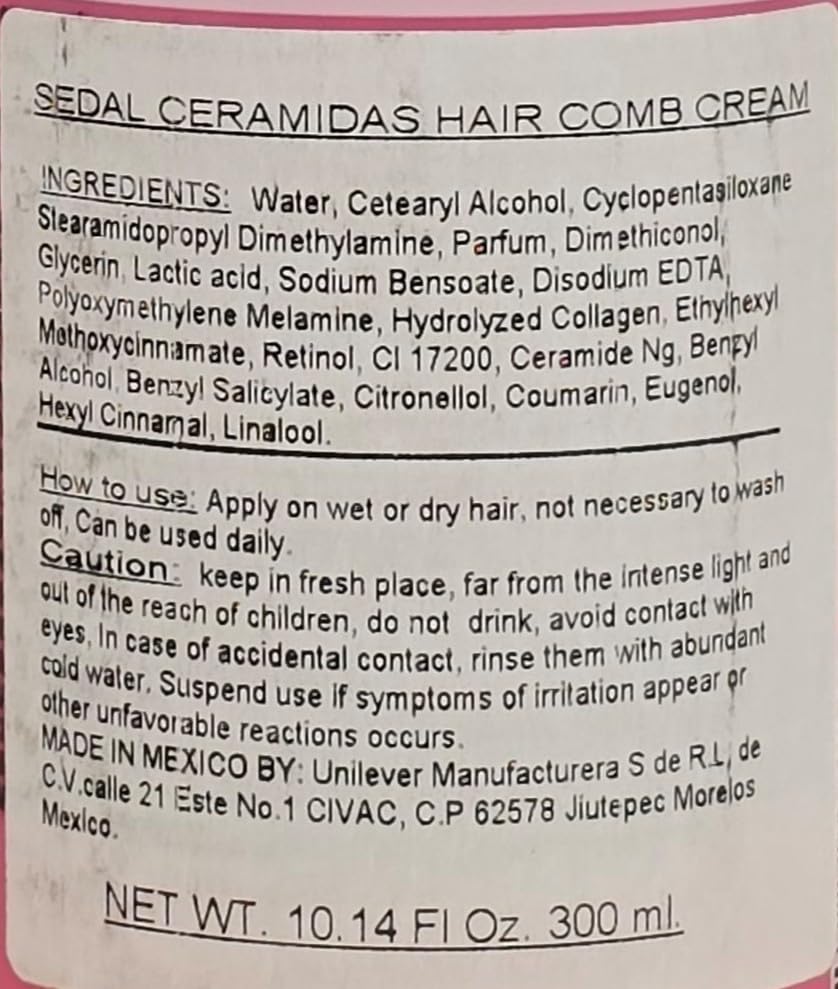 Sedal S.O.S. Ceramides with Micro Ceramides Hair Styling Cream 300 ml (2 pack)