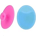 Face Scrubber,2 Pack Soft Silicone Scrubbies Facial Cleansing Pad Face Exfoliator Face Scrub Face Brush Silicone Scrubby for Massage Pore Cleansing