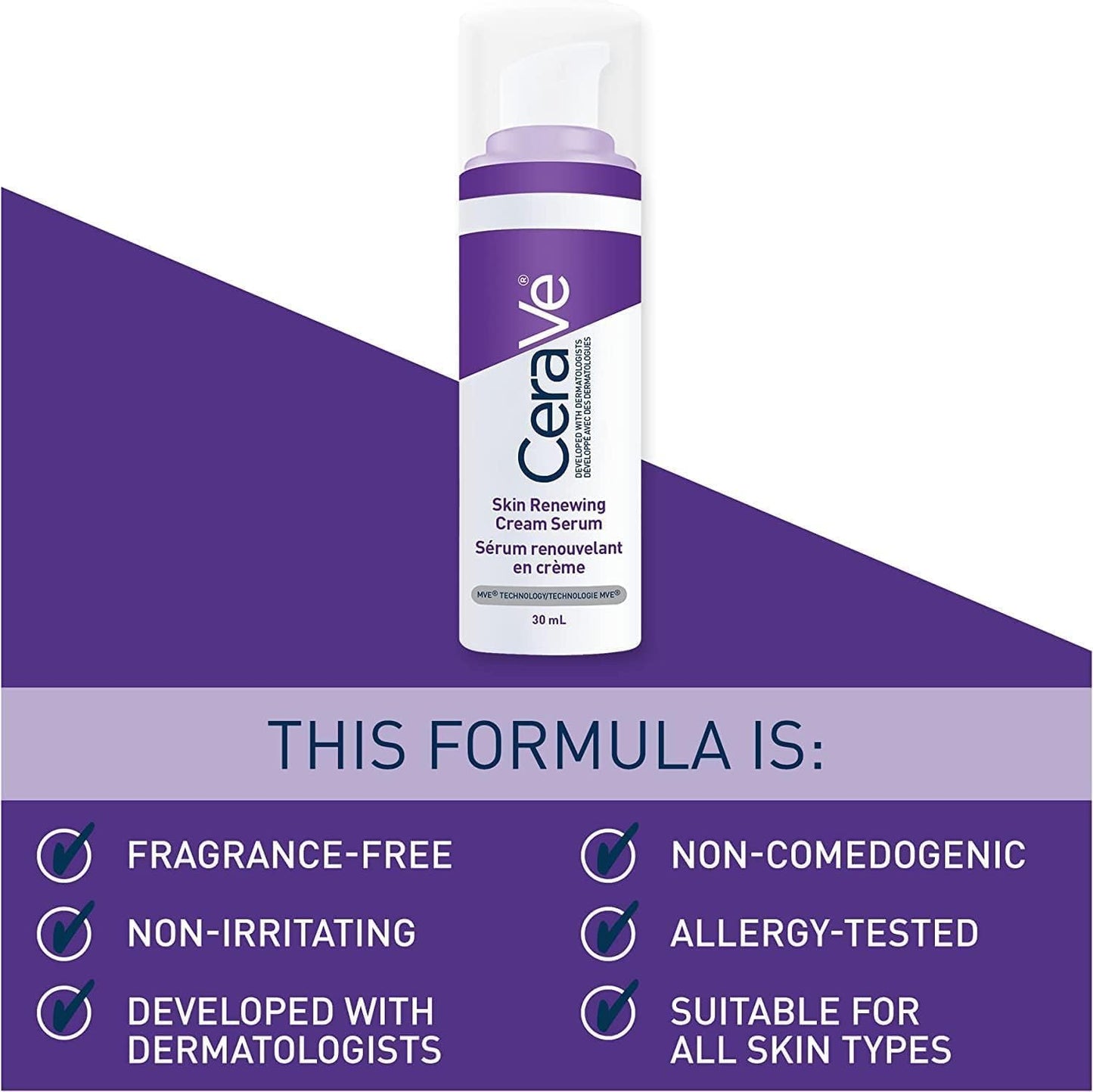 Cerave Skin Renewing Cream Serum 1 Ounce