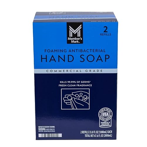 Member's Mark Antibacterial Foaming Hand Soap, 33.8 Fluid Ounce (Pack of 2)